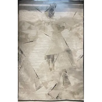 سجاد تركي برل 42816A كريم اسود مقاس 50*80