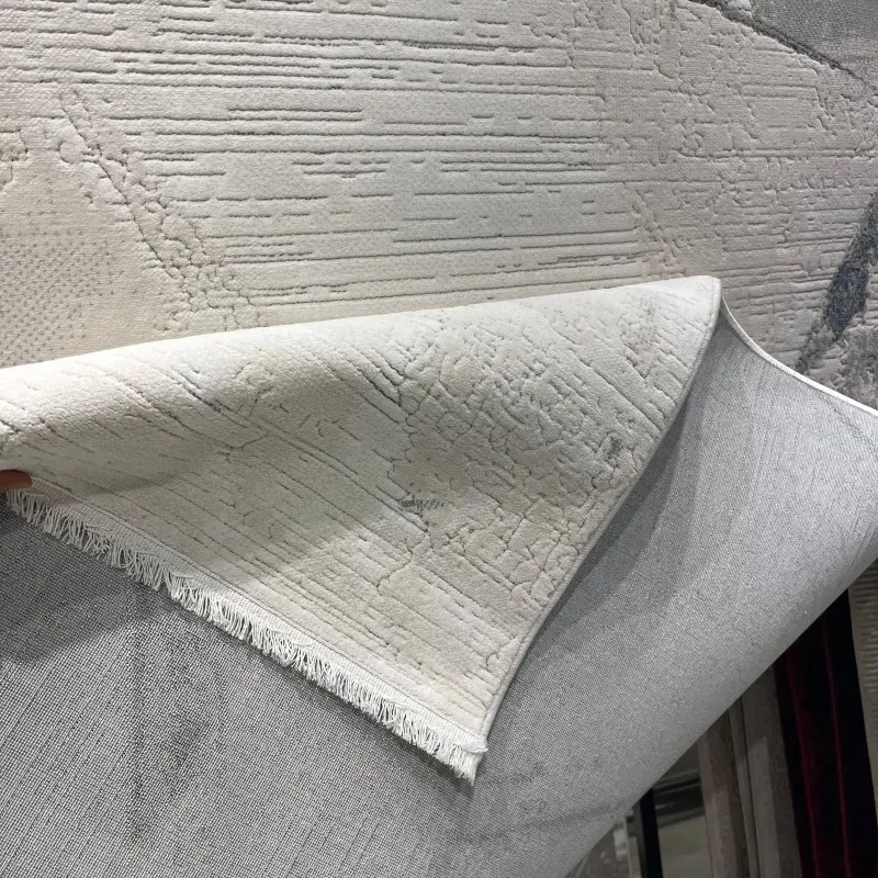 سجاد تركي برل 42816A كريم سماوي مقاس 50*80