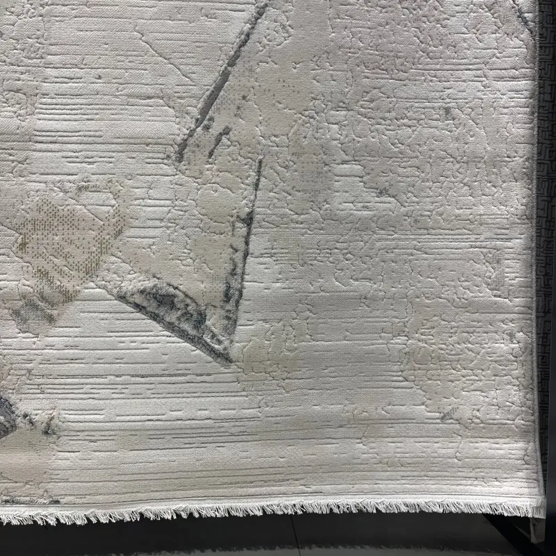 سجاد تركي برل 42816A كريم سماوي مقاس 50*80