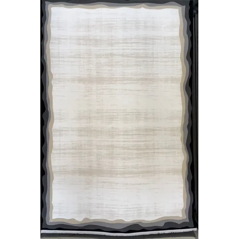 PEARL Turkish rug 42818A Cream black size 400*500