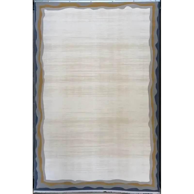 PEARL Turkish rug 42818A Cream blue size 200*300