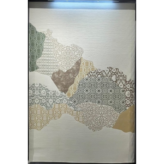 سجاد تركي محتشم 0109A كريم اخضر مقاس 250*350