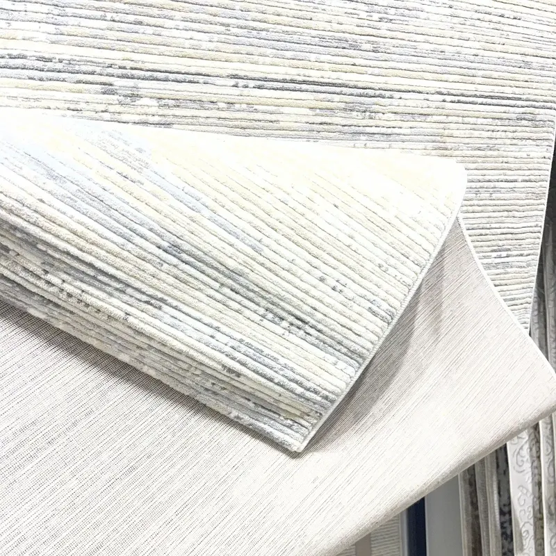 سجاد تركي محتشم 9684A كريم رصاصي فاتح مقاس 50*80