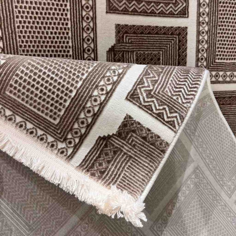 Modern Turkish Hotel Rug Novex 40383B Beige Size 50*80