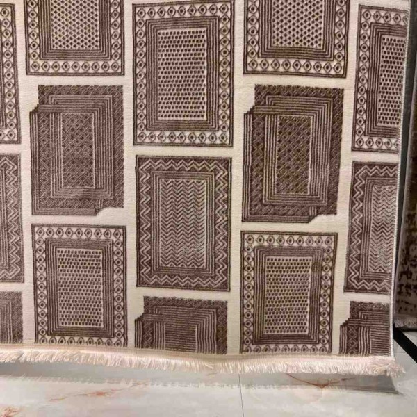 Modern Turkish Hotel Rug Novex 40383B Beige Size 50*80