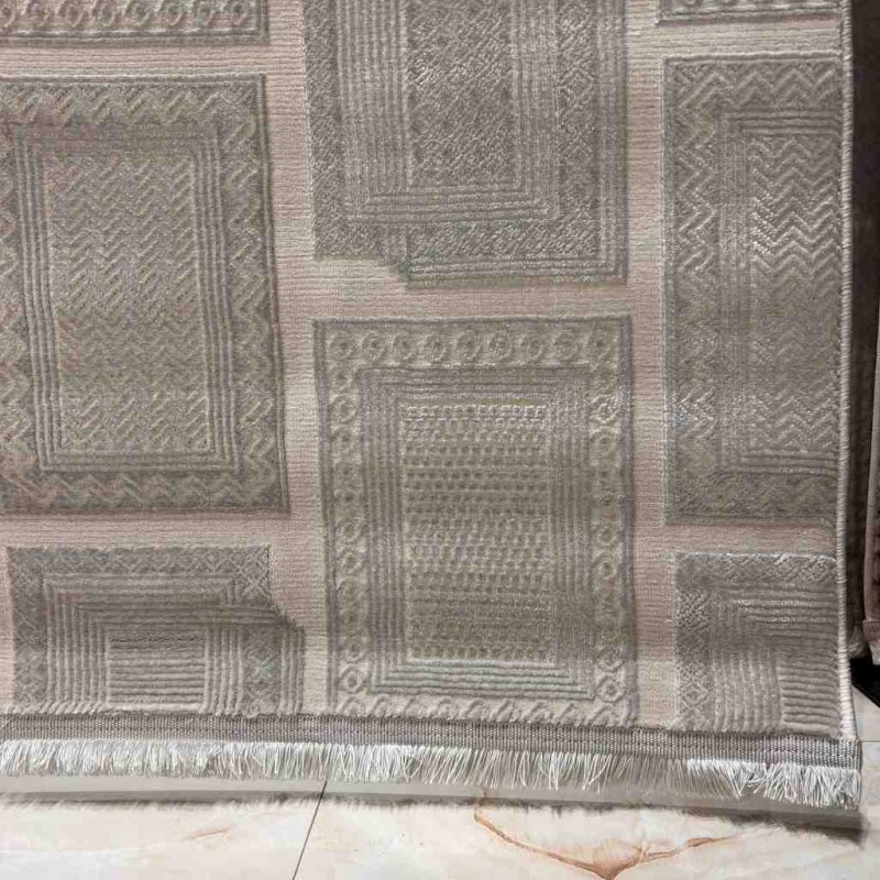 سجاد تركي مودرن فندقي نوفيكس 40383B رصاصي مقاس 300*400