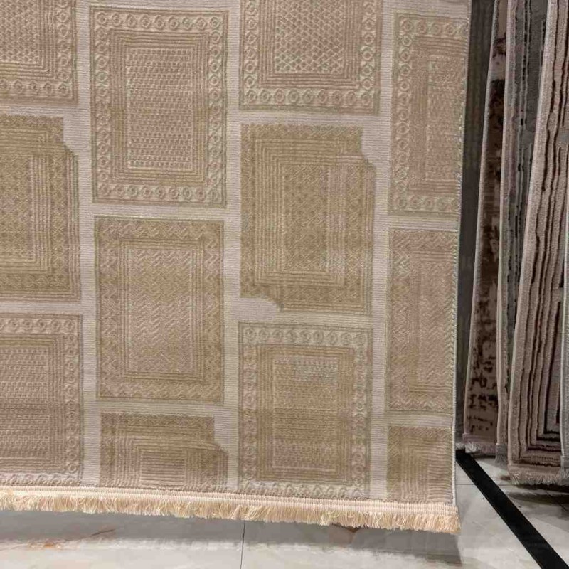 سجاد تركي مودرن فندقي نوفيكس 40383B بيج جديد مقاس 100*300