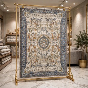 Turkish Bohemian RADA Rug KR12C BEIGE MULTI AQUA Size 300*400