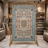 سجاد بوهيمي تركي رادا KR12C كريم تركواز مقاس 250*350