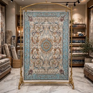 Turkish Bohemian RADA Rug KR12C CREAM TURQUOIS Size 200*300
