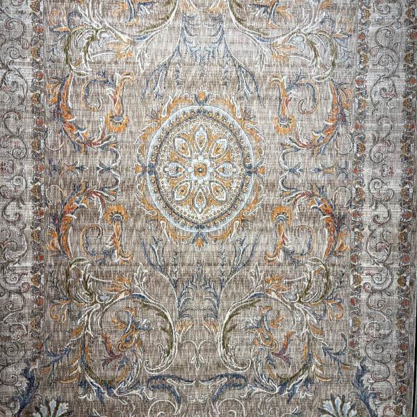 Turkish Bohemian RADA Rug KR12C Dark beige Size 150*220