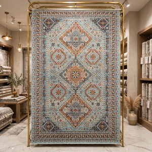 Turkish Bohemian RADA Rug KM75A TURQUOIS CREAM Size 300*400