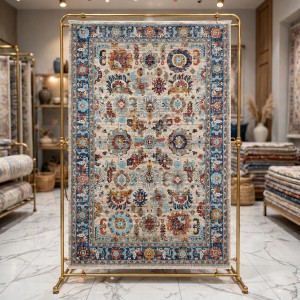 Turkish Bohemian RADA Rug KP97B Cream Dark beige Size 300*400