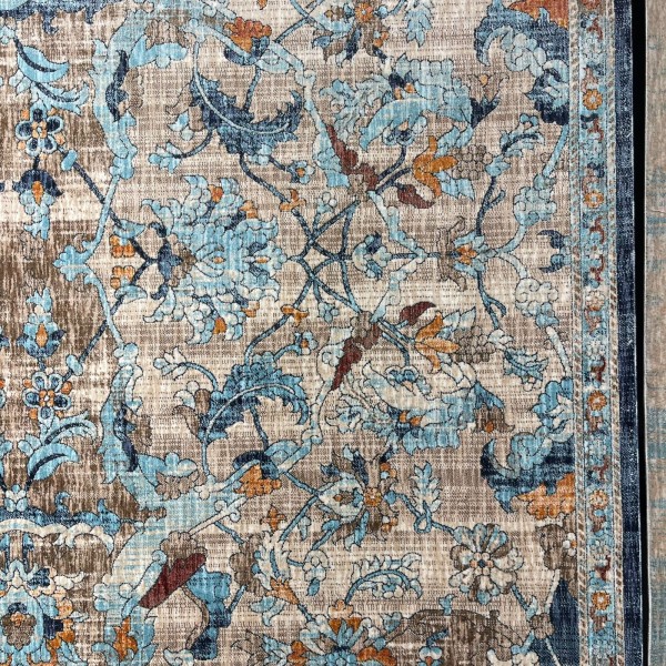 Turkish Bohemian RADA Rug KP97B Cream Dark beige Size 300*400