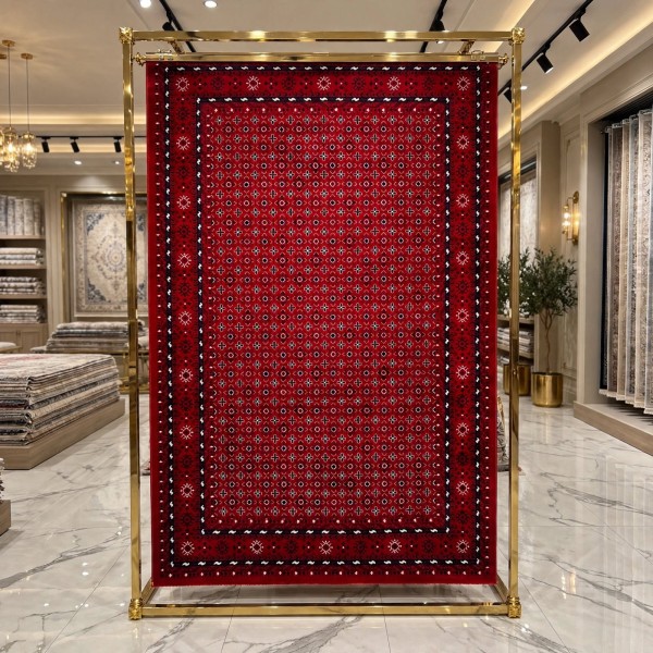 سجاد الهبه تركي سيلك نوماد B231A احمر كحلي مقاس 250*350