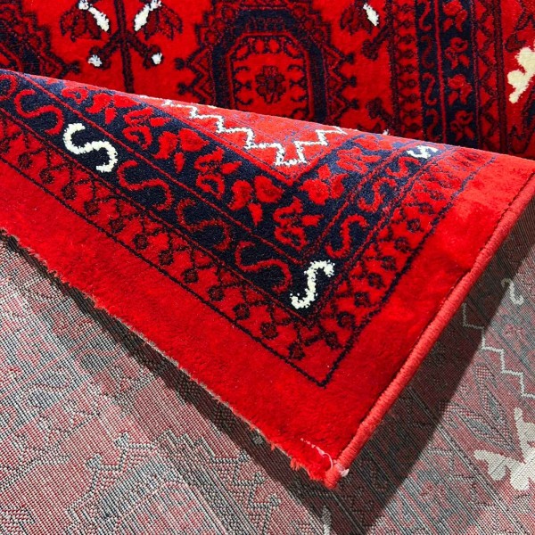 سجاد تركي سيلك نوماد B232A احمر كحلي مقاس 400*500
