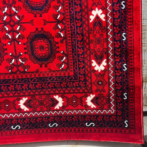 سجاد تركي سيلك نوماد B232A احمر كحلي مقاس 400*500