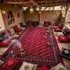 سجاد تركي سيلك نوماد B234A احمر كحلي مقاس 400*500