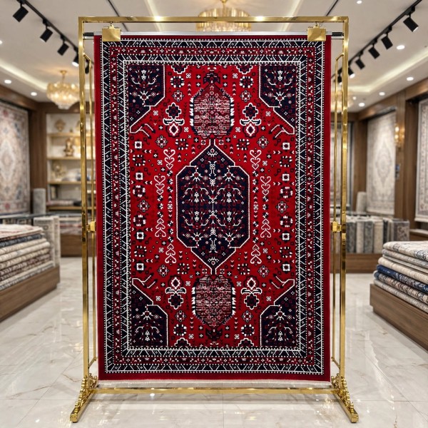 سجاد الهبه تركي سيلك نوماد B241A احمر كحلي مقاس 250*350