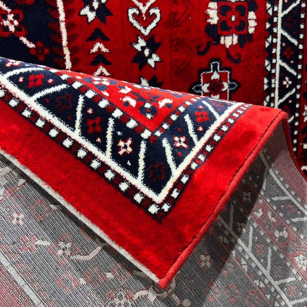 سجاد الهبه تركي سيلك نوماد B241A احمر كحلي مقاس 250*350