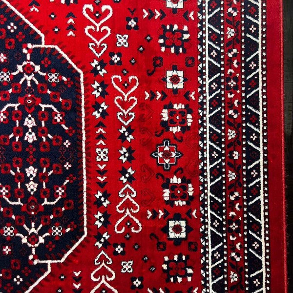 سجاد الهبه تركي سيلك نوماد B241A احمر كحلي مقاس 250*350