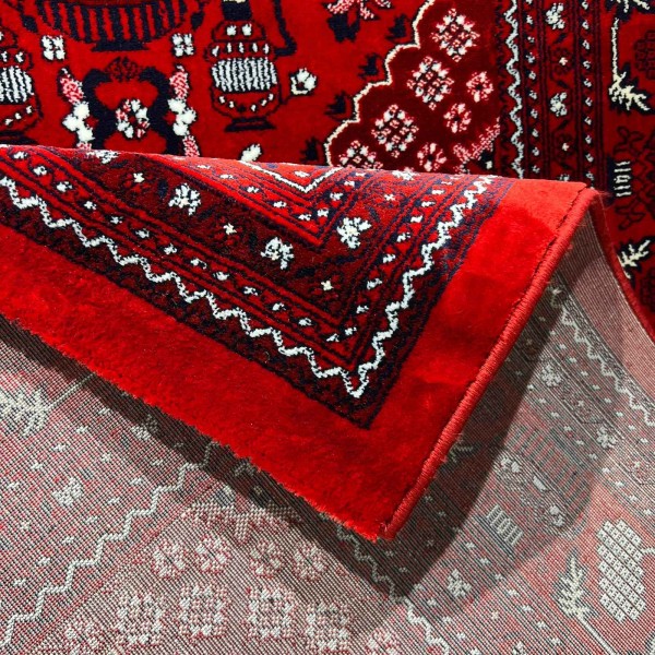 سجاد الهبه تركي سيلك نوماد B243A احمر كحلي مقاس 100*200