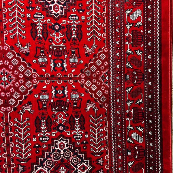 سجاد الهبه تركي سيلك نوماد B243A احمر كحلي مقاس 100*200