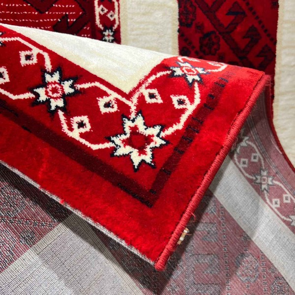 سجاد الهبه تركي سيلك نوماد B251A احمر كحلي مقاس 150*220