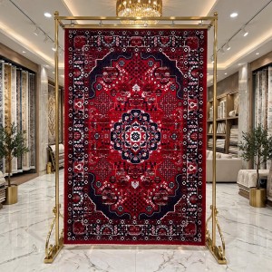 Turkish Silk Nomad Carpet B252A BORDO navy Size 150*220