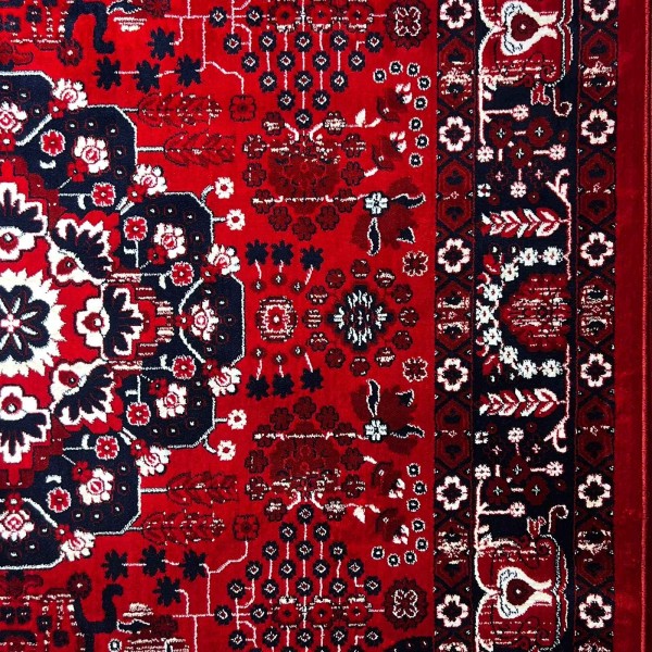 سجاد الهبه تركي سيلك نوماد B252A احمر كحلي مقاس 300*400