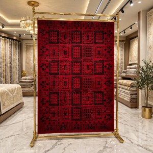 Turkish Silk Nomad Carpet C275A BORDO BLACK Size 100*200