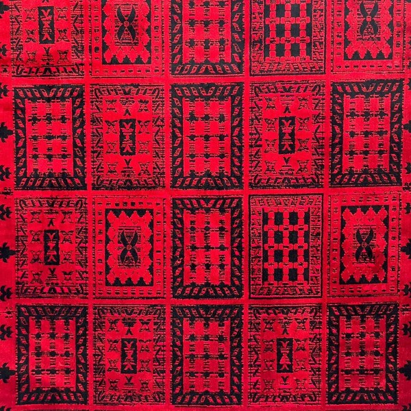 سجاد الهبه تركي سيلك نوماد C275A احمر اسود مقاس 250*350