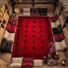 سجاد الهبه تركي سيلك نوماد C276A احمر اسود مقاس 150*220