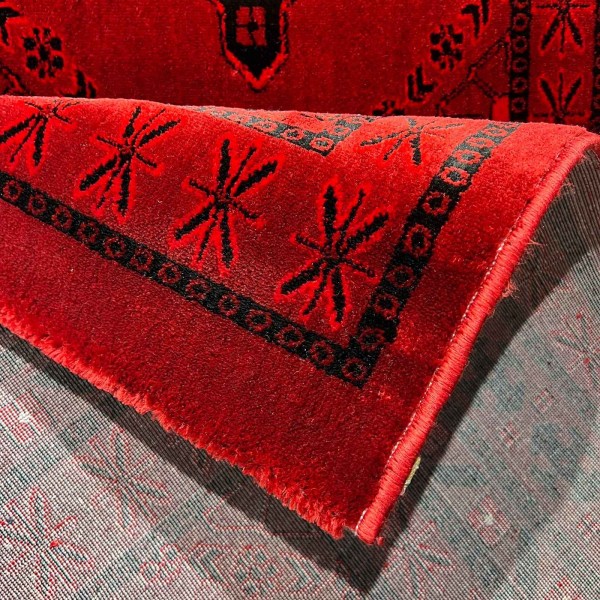 سجاد الهبه تركي سيلك نوماد C276A احمر اسود مقاس 150*220