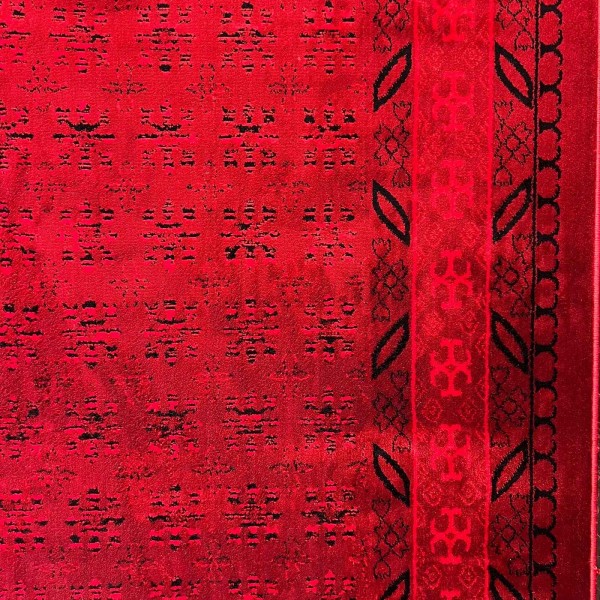 سجاد الهبه تركي سيلك نوماد C277A احمر اسود مقاس 100*200