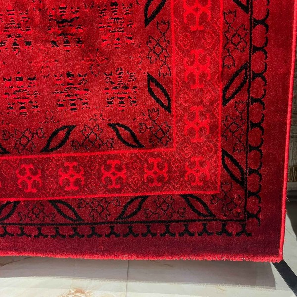 سجاد الهبه تركي سيلك نوماد C277A احمر اسود مقاس 100*200
