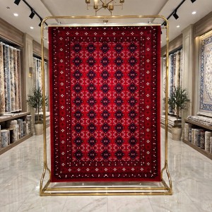 Turkish Silk Nomad Carpet C280A BORDO navy Size 200*300