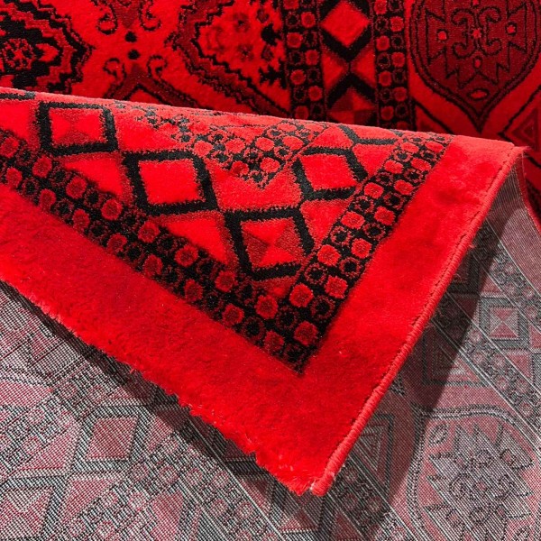 سجاد الهبه تركي سيلك نوماد C283A احمر اسود مقاس 150*220