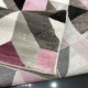 Turkish carpets Stark 73A pink with beige and black