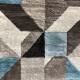 Turkish carpets Stark 73A, gray, cyan and black