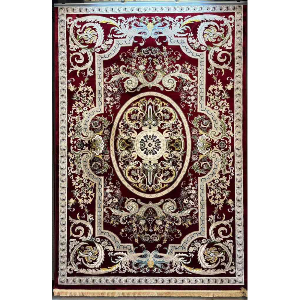 سجاد تركي سوبر انتيك كلاسيك سميك ناعم احمر عنابي مقاس 250*350