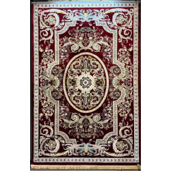 سجاد تركي سوبر انتيك كلاسيك سميك ناعم احمر عنابي مقاس 250*350