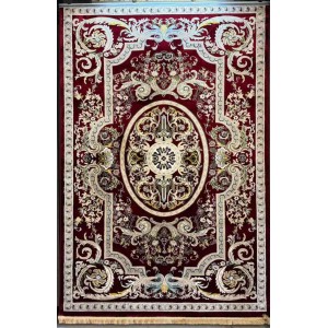 Super antique classic Turkish carpet thick soft maroon size 250*350