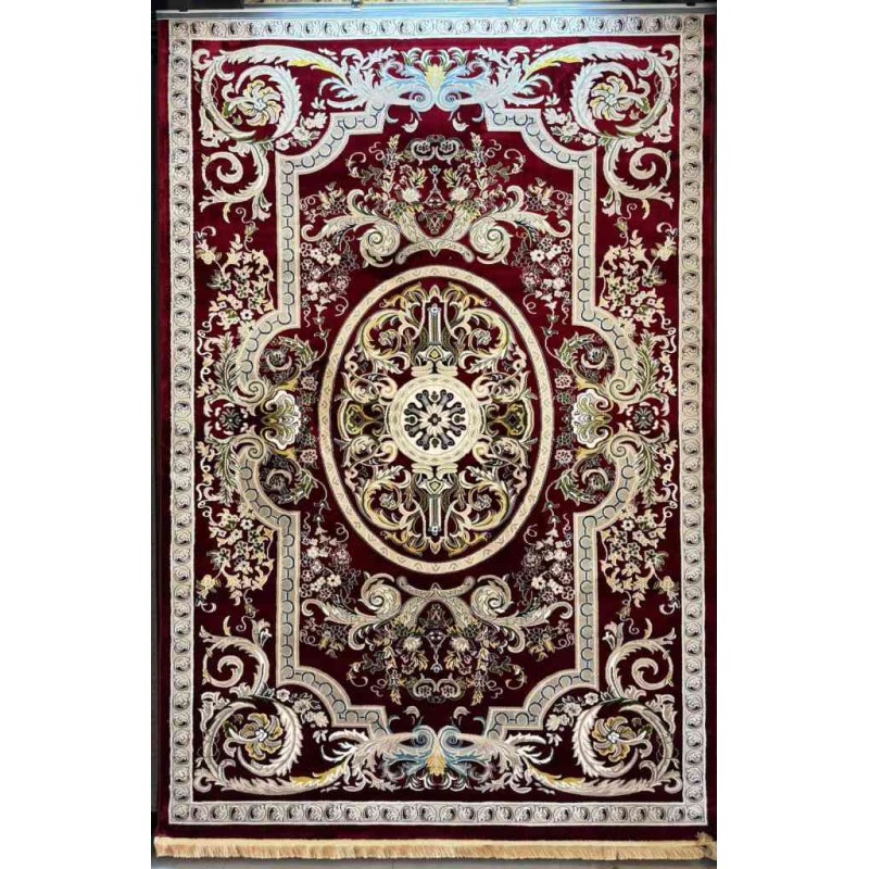 سجاد تركي سوبر انتيك كلاسيك سميك ناعم احمر عنابي مقاس 150*230