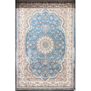 سجاد تركي سوبر شيراز P7242 سماوي مقاس 300*500