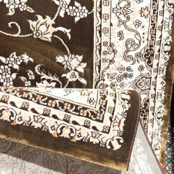 سجاد تركي سوبر شيراز P7242 شوكليت بني مقاس 100*500