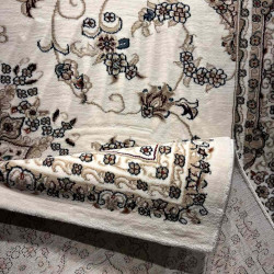 سجاد تركي سوبر شيراز P7242 كريم مقاس 100*500