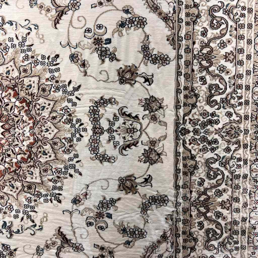 سجاد تركي سوبر شيراز P7242 كريم مقاس 100*500