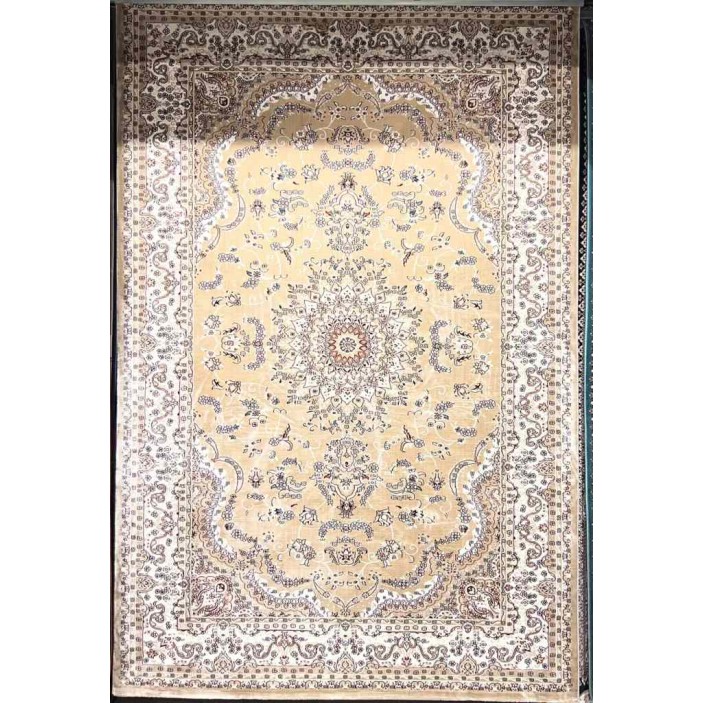 سجاد تركي سوبر شيراز P7242 بيج غامق مقاس  100*200