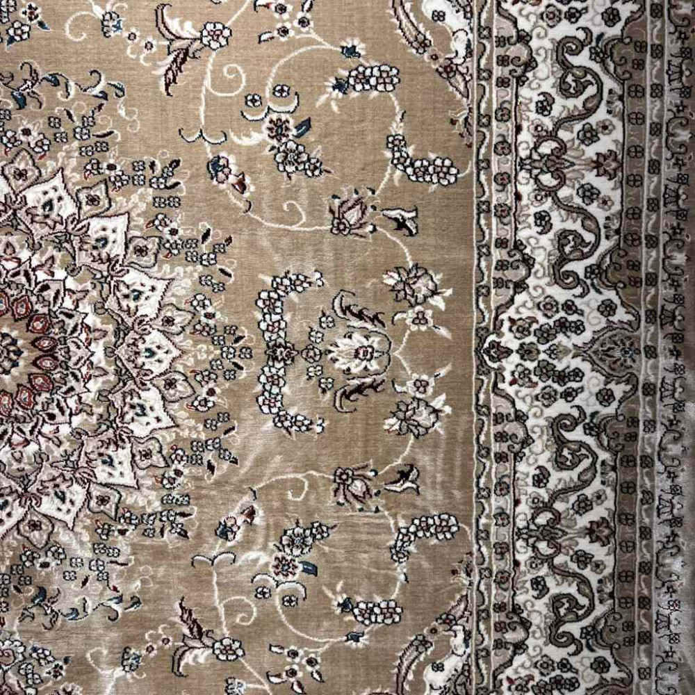 سجاد تركي سوبر شيراز P7242 بيج غامق مقاس 500*600